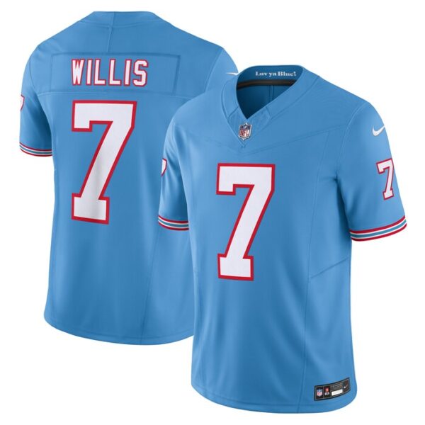 Malik Willis Tennessee Titans Vapor F.U.S.E. Limited Jersey - Light Blue