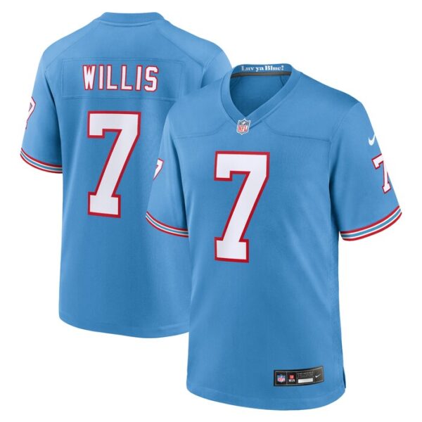 Malik Willis Tennessee Titans Youth Game Jersey - Light Blue