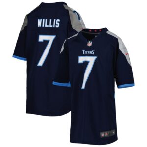 Malik Willis Tennessee Titans Youth Game Jersey - Navy