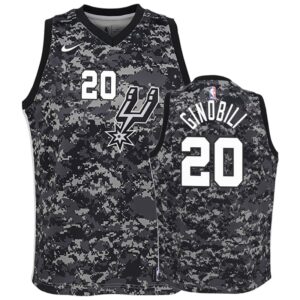 Manu Ginobili San Antonio Spurs 2018 City Youth Jersey - Camo