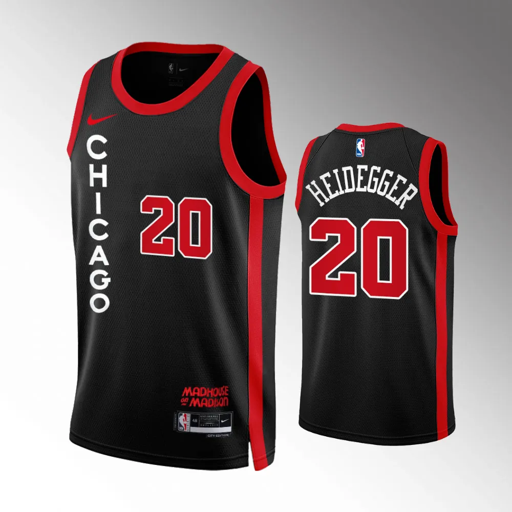 Max Heidegger #20 Swingman Chicago Bulls 2023-24 City Edition Jersey - Black