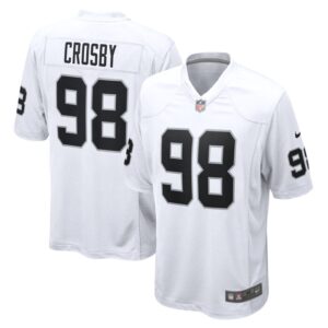 Maxx Crosby Las Vegas Raiders Game Jersey - White