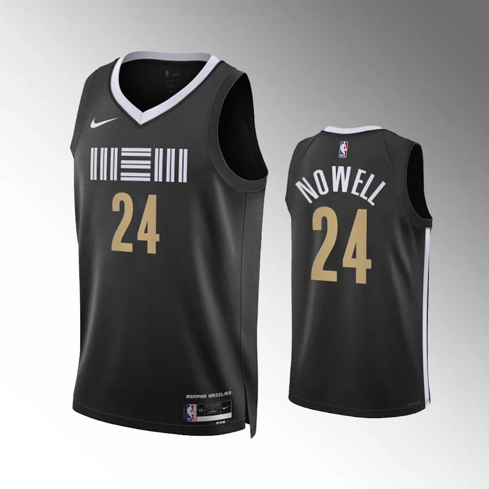 Memphis Grizzlies City Edition Black 2023-24 #24 Jaylen Nowell Jersey