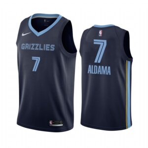 Memphis Grizzlies Santi Aldama 2021 NBA Draft #7 Icon Edition Jersey Navy