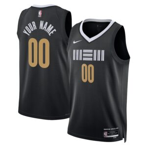 Memphis Grizzlies Unisex 2023/24 Custom Swingman Jersey - Black - City Edition