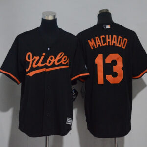 Men Baltimore Orioles #13 Manny Machado Black Cool Base Stitched MLB Jersey