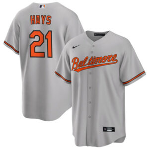 Men Baltimore Orioles #21 Austin Hays Gray Cool Base Stitched Jersey