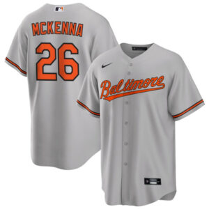 Men Baltimore Orioles #26 Ryan McKenna Gray Cool Base Stitched Jersey