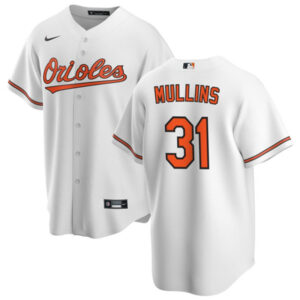 Men Baltimore Orioles #31 Cedric Mullins White Cool Base Stitched Jersey