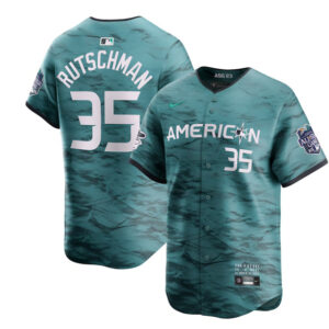 Men Baltimore Orioles #35 Adley Rutschman Teal 2023 All-star Cool Base Stitched Baseball Jersey