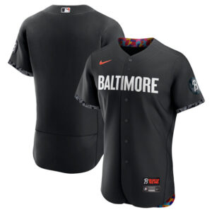 Men Baltimore Orioles Blank Black 2023 City Connect Flex Base Stitched Baseball Jersey