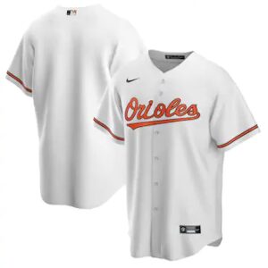 Men Baltimore Orioles Blank White Cool Base Stitched MLB Jersey