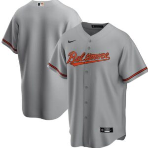 Men Baltimore Orioles Grey Cool Base Stitched MLB Jersey