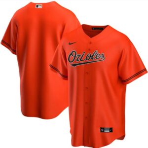 Men Baltimore Orioles Orange Cool Base Stitched MLB Jersey