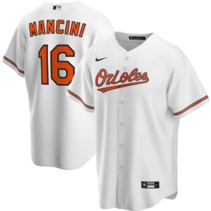 Men Baltimore Orioles White #16 Trey Mancini Cool Base Stitched MLB Jersey