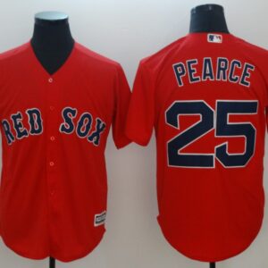 Men Boston Red Sox #25 Steve Pearce Majestic Scarlet Cool Base Player Stitched MLB Jersey