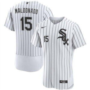 Men Chicago White Sox #15 Martin Maldonado White Flex Base Stitched Baseball Jersey