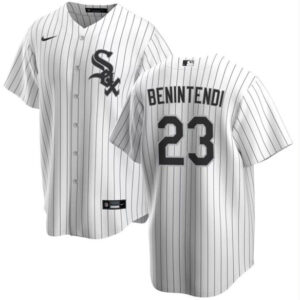 Men Chicago White Sox #23 Andrew Benintendi White Cool Base Stitched Jersey