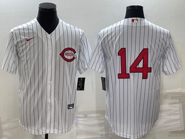 Men Cincinnati Reds #14 Pete Rose 2022 White Field of Dreams Stitched Baseball Jersey