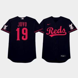 Men Cincinnati Reds #19 Joey Votto 2021 Black Stitched Baseball Jersey