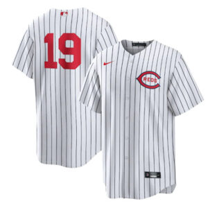 Men Cincinnati Reds #19 Joey Votto White 2022 Field of Dreams Stitched Baseball Jersey