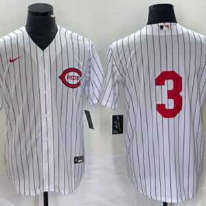 Men Cincinnati Reds #3 Scooter Gennett White Field of Dreams Stitched Baseball Jersey