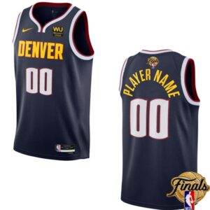 Men Denver Nuggets Active Player Custom Navy 2023 Finals Icon Edition Stitched Basketball Jersey