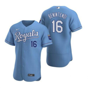 Men Kansas City Royals #16 Andrew Benintendi Light Blue Flex Base Stitched MLB Jersey