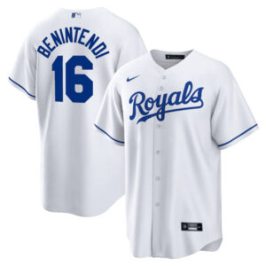 Men Kansas City Royals #16 Andrew Benintendi White Cool Base Stitched MLB Jersey