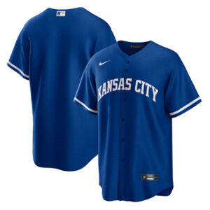 Men Kansas City Royals Blank Royal Cool Base Stitched Jersey