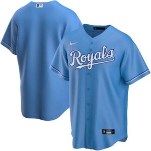 Men Kansas City Royals Blue Cool Base Stitched MLB Jersey