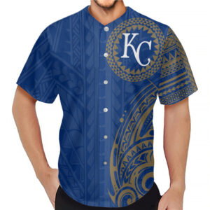 Men Kansas City Royals Navy Baseball Jersey