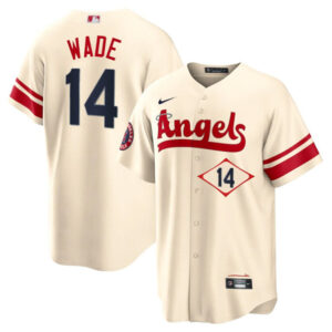 Men Los Angeles Angels #14 Tyler Wade 2022 Cream City Connect Cool Base Stitched Jersey