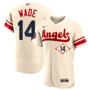 Men Los Angeles Angels #14 Tyler Wade 2022 Cream City Connect Flex Base Stitched Jersey