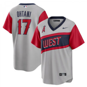 Men Los Angeles Angels #17 Shohei Ohtani 2021 Little League Classic Road Cool Base Stitched Baseball Jersey