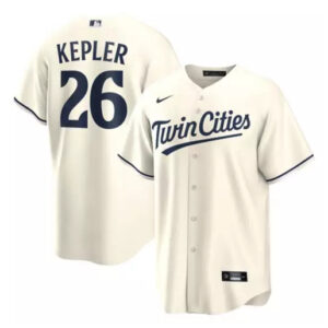 Men Minnesota Twins #26 Max Kepler Cream Cool Base Stitched Baseball Jersey