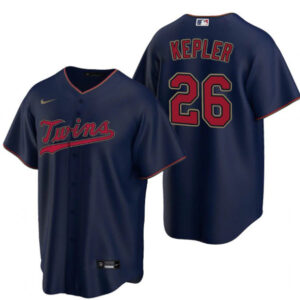 Men Minnesota Twins #26 Max Kepler Navy Cool Base Stitched Jersey