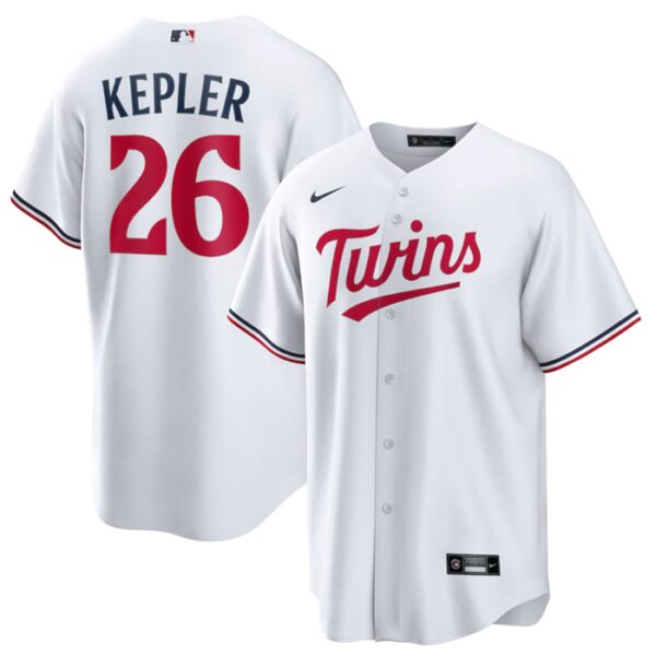 Men Minnesota Twins #26 Max Kepler White Cool Base Stitched Baseball Jersey