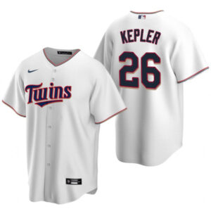 Men Minnesota Twins #26 Max Kepler White Cool Base Stitched Jersey