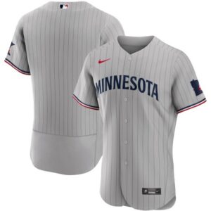 Men Minnesota Twins Gray 2023 Flex Base Stitched Jersey