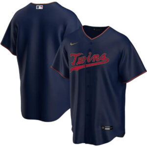 Men Minnesota Twins Navy Cool Base Stitched MLB Jersey