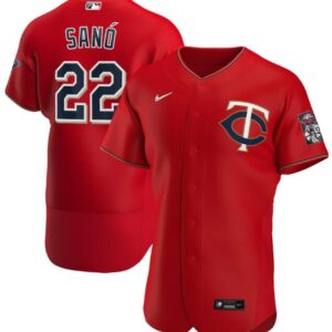 Men Minnesota Twins Red #22 Miguel Sanó Flex Base Stitched MLB Jersey