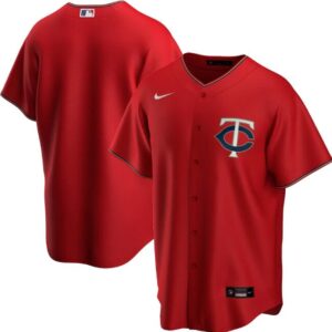 Men Minnesota Twins Red Cool Base Stitched MLB Jersey