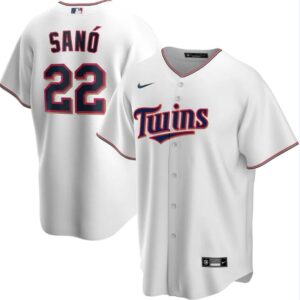 Men Minnesota Twins White #22 Miguel Sanó Cool Base Stitched MLB Jersey