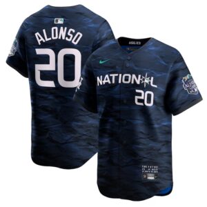 Men New York Mets #20 Pete Alonso Royal 2023 All-star Cool Base Stitched Baseball Jersey