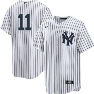 Men New York Yankees #11 Anthony Volpe White Cool Base Stitched Baseball Jersey