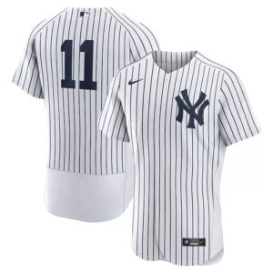 Men New York Yankees #11 Anthony Volpe White Flex Base Stitched Baseball Jersey