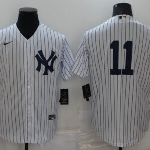 Men New York Yankees #11 Brett Gardner White Cool Base Stitched Baseball Jersey