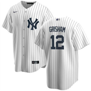 Men New York Yankees #12 Trent Grisham White 2024 Home Limited Cool Base Stitched Baseball Jersey