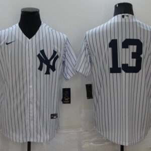 Men New York Yankees #13 Alex Rodriguez White Cool Base Stitched Baseball Jersey